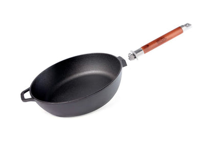 Сковорода чугунная Biol - 240мм съемная ручка