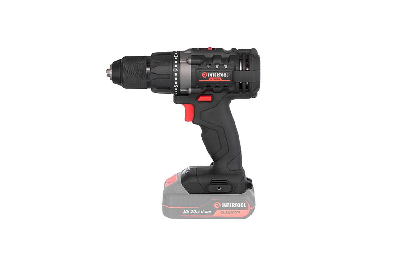 Шуруповерт аккумуляторный Intertool-Storm - 20В без Li-Ion