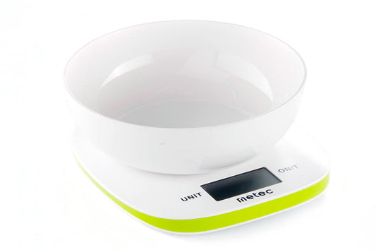 Весы кухонные Metec - 5кг x 190 x 210мм x 1,6л x 2AAA