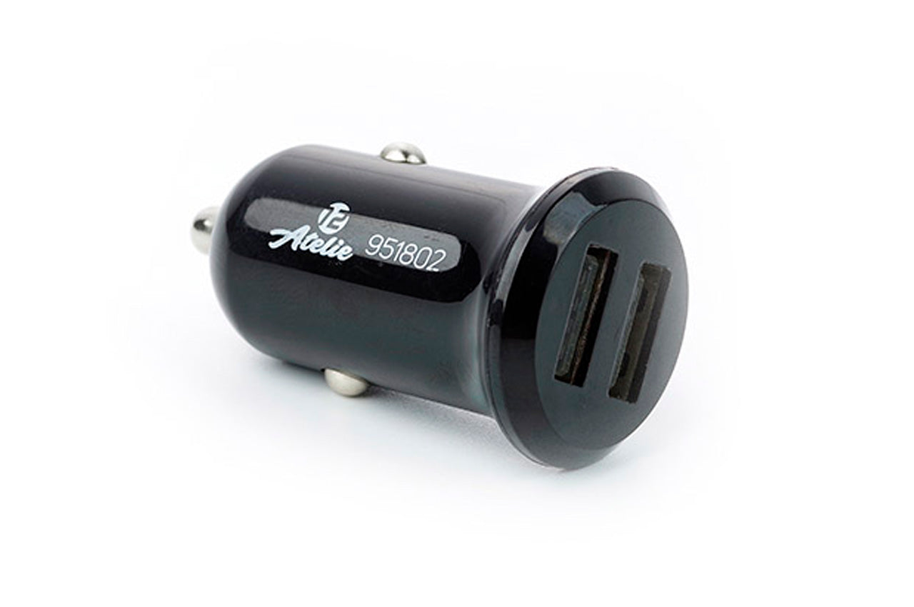 Автомобильное зарядное устройство 12 Atelie - 2 USB x 5V x 2,1A черный