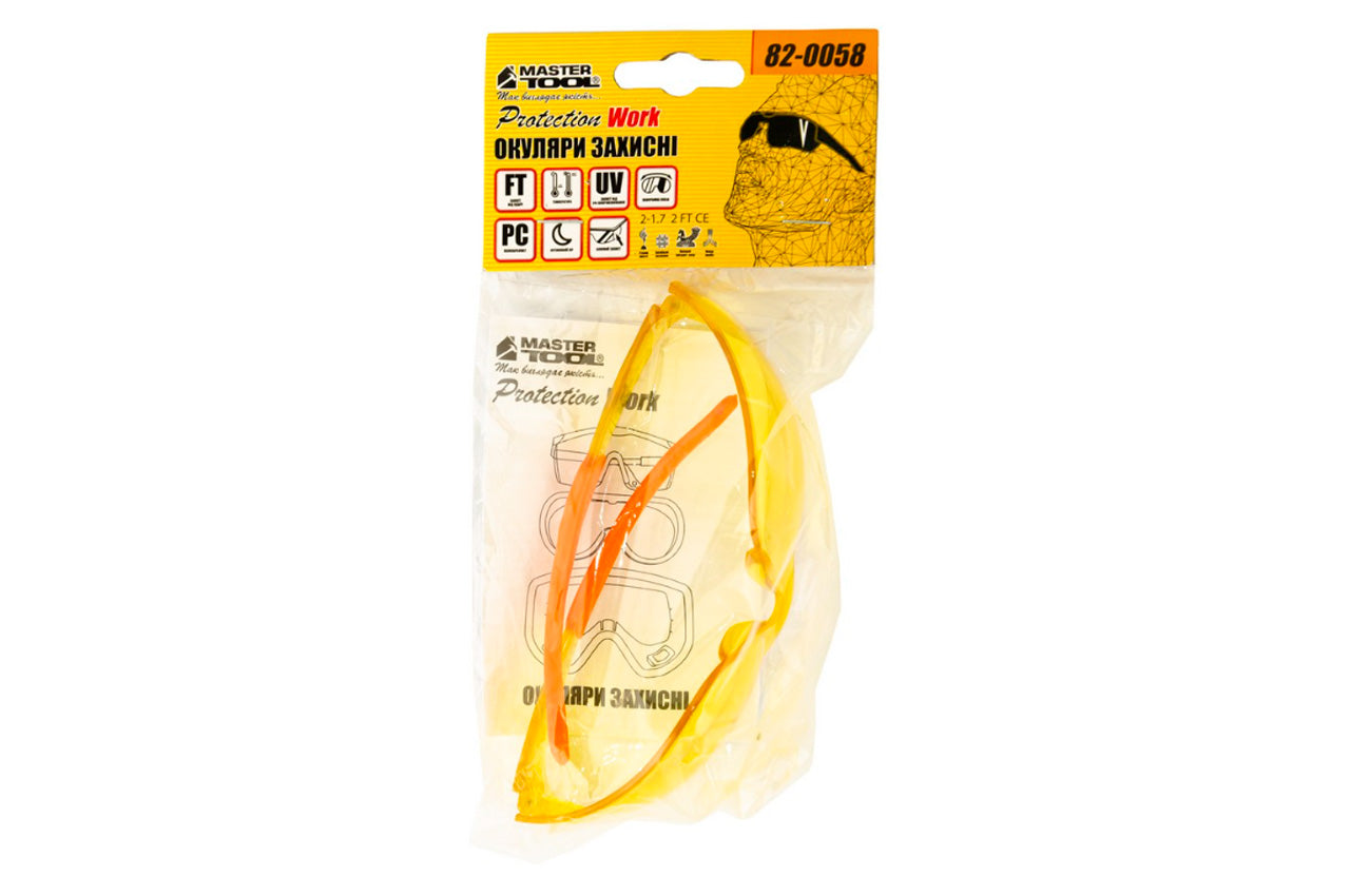 Очки Mastertool - GTS поликарбонат желтые