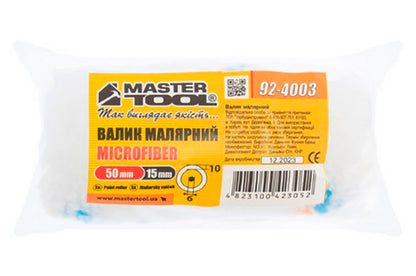 Валик малярный Mastertool - 15 х 50 x 6мм микрофибра