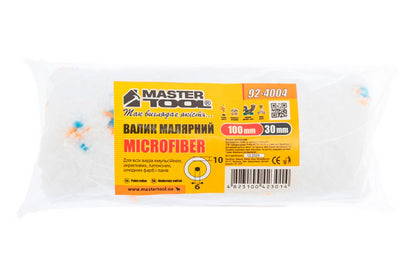 Валик малярный Mastertool - 30 х 100 x 6мм микрофибра