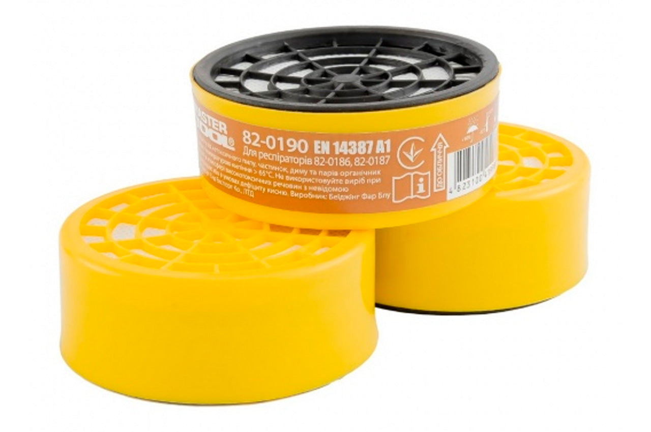 Фильтр для респиратора Mastertool - EN 14387 A1 противогазовый (6шт)