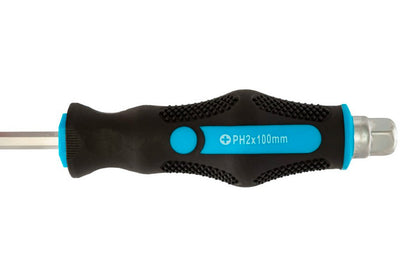 Отвертка ударная Mastertool - РН2 x 100мм HEX