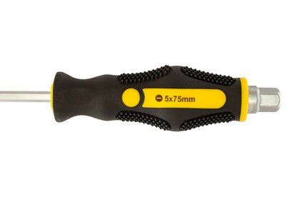 Отвертка ударная Mastertool - SL5 x 75мм HEX