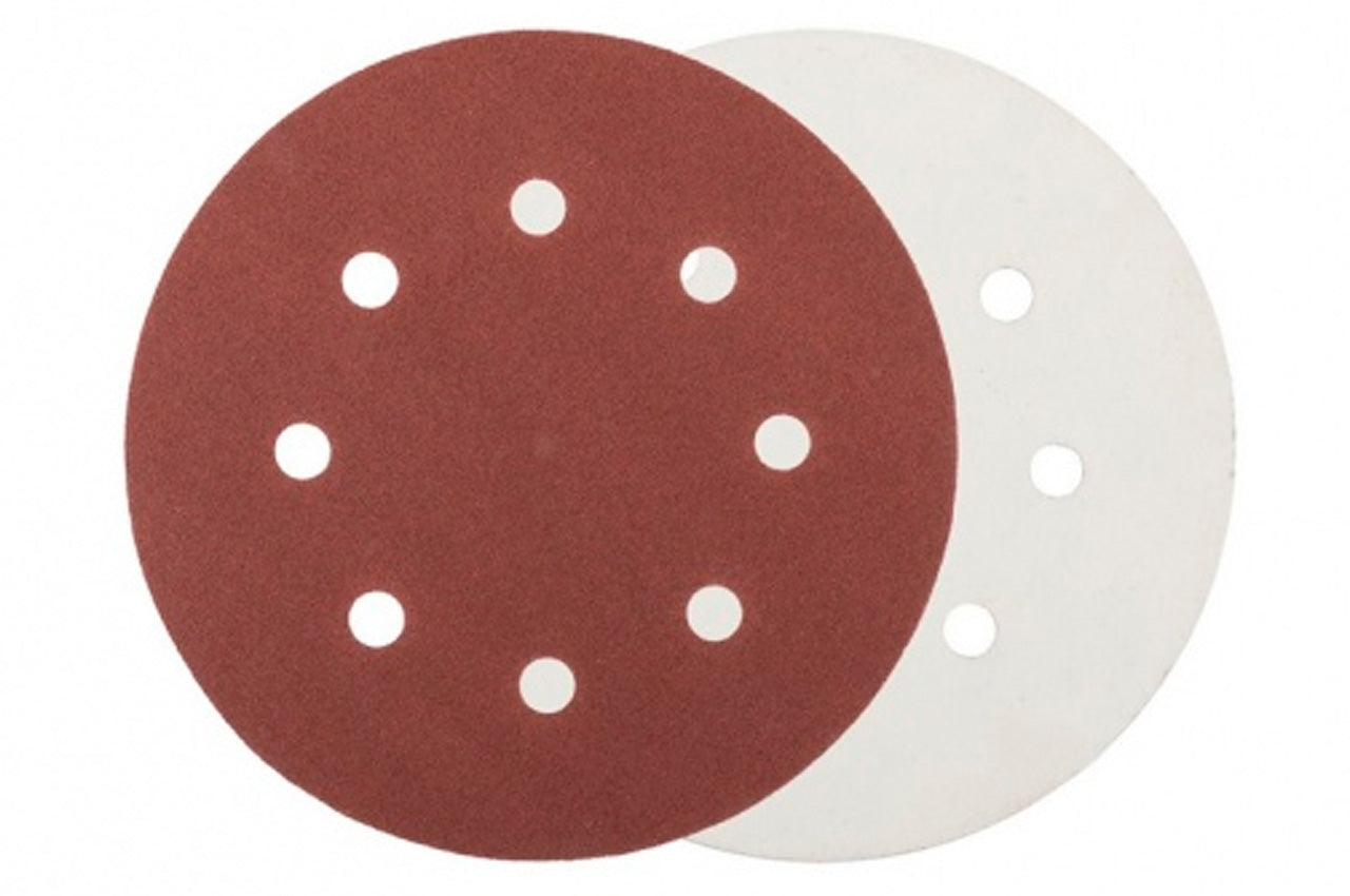 Круг шлифовальный на липучке Mastertool - 180мм x Р240 x 8 отверстий (5шт)