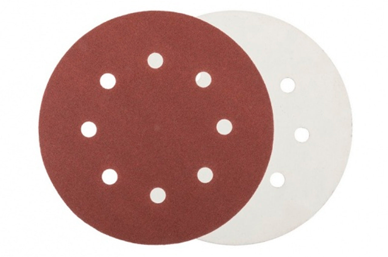 Круг шлифовальный на липучке Mastertool - 180мм x Р320 x 8 отверстий (5шт)