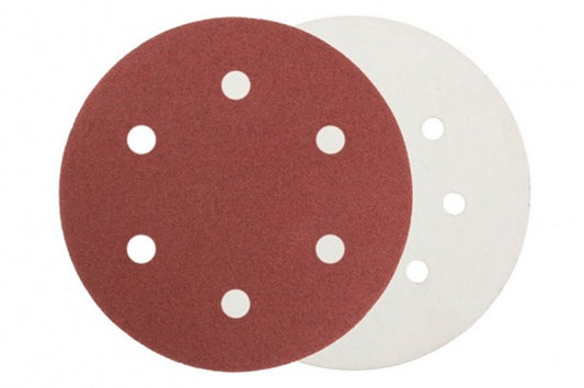 Круг шлифовальный на липучке Mastertool - 225мм x Р240 x 6 отверстий (5шт)