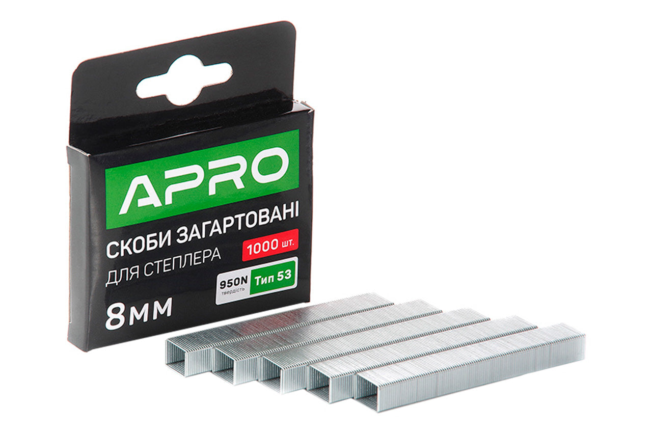 Скоба Apro - 8 x 11,3 x 0,7мм каленая (1000шт)