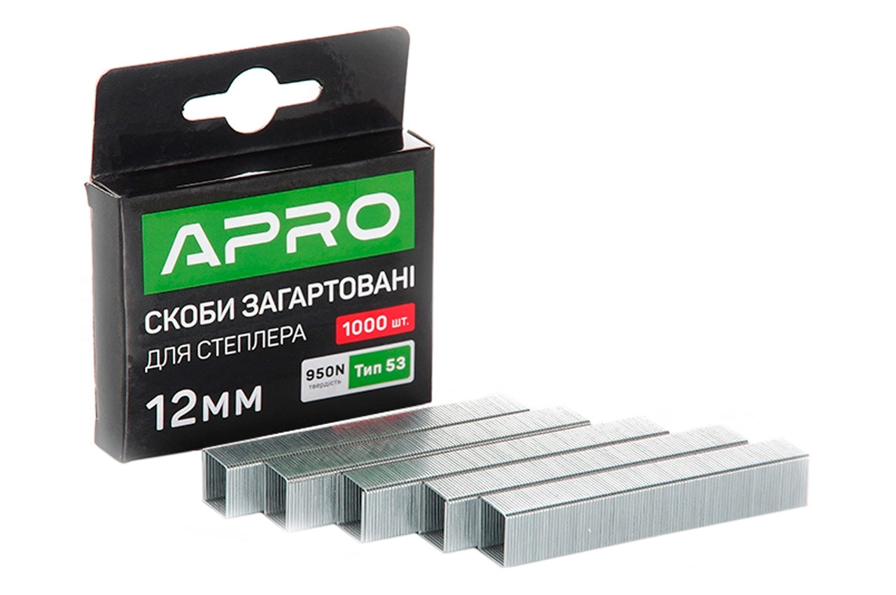 Скоба Apro - 12 x 11,3 x 0,7мм каленая (1000шт)