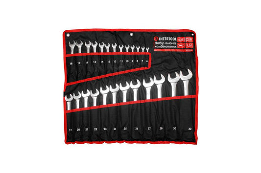 Набор ключей рожково-накидных Intertool - 6-32мм в чехле PRO (25шт)