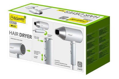 Фен дорожный Maestro - 2100Вт DC