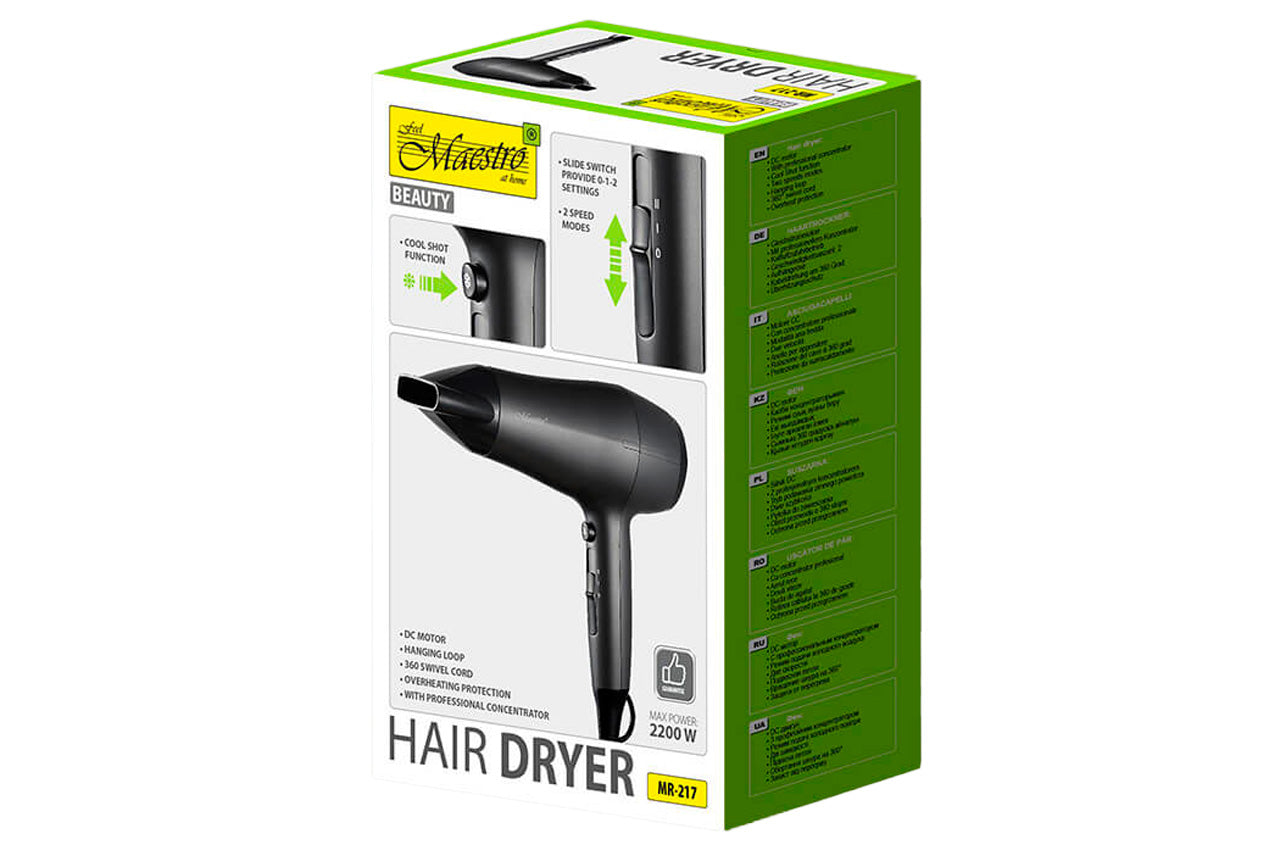 Фен Maestro - 2200Вт DC