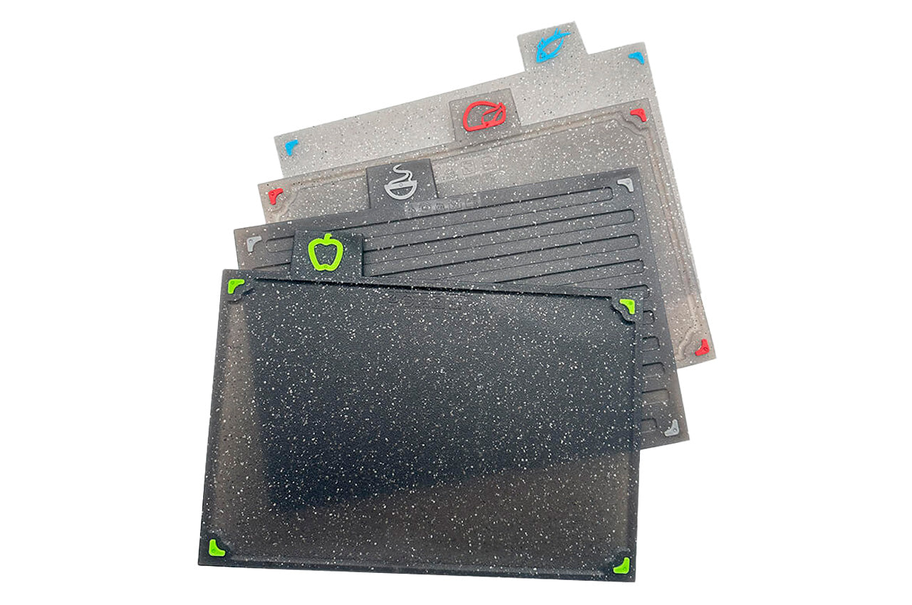 Набор досок разделочных Maestro - 290 x 195мм гранит ассорти (4шт)