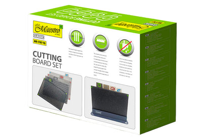 Набор досок разделочных Maestro - 290 x 195мм гранит ассорти (4шт)