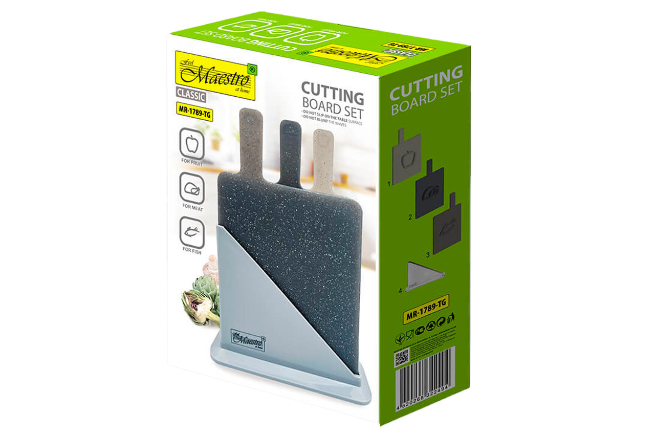 Набор досок разделочных Maestro - 235 x 190мм гранит ассорти (3шт)