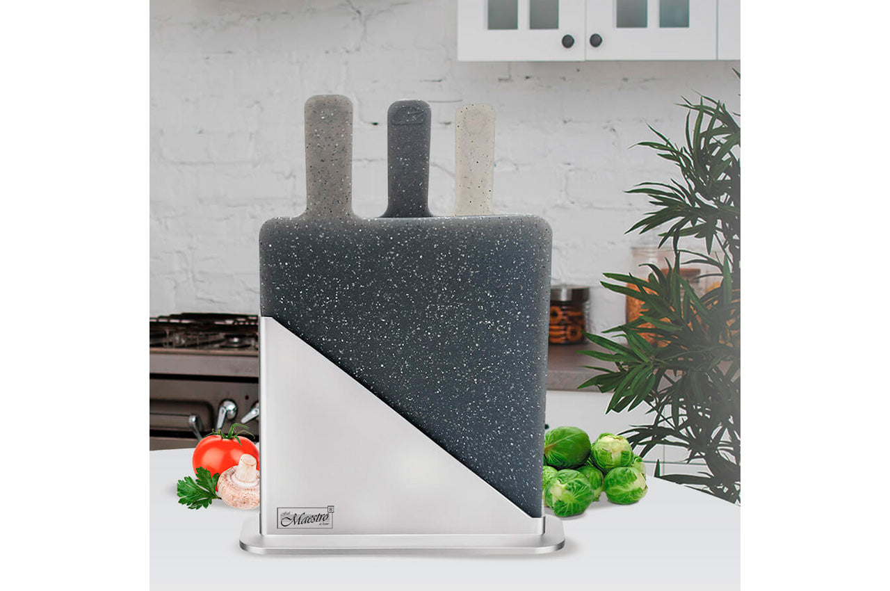Набор досок разделочных Maestro - 235 x 190мм гранит ассорти (3шт)