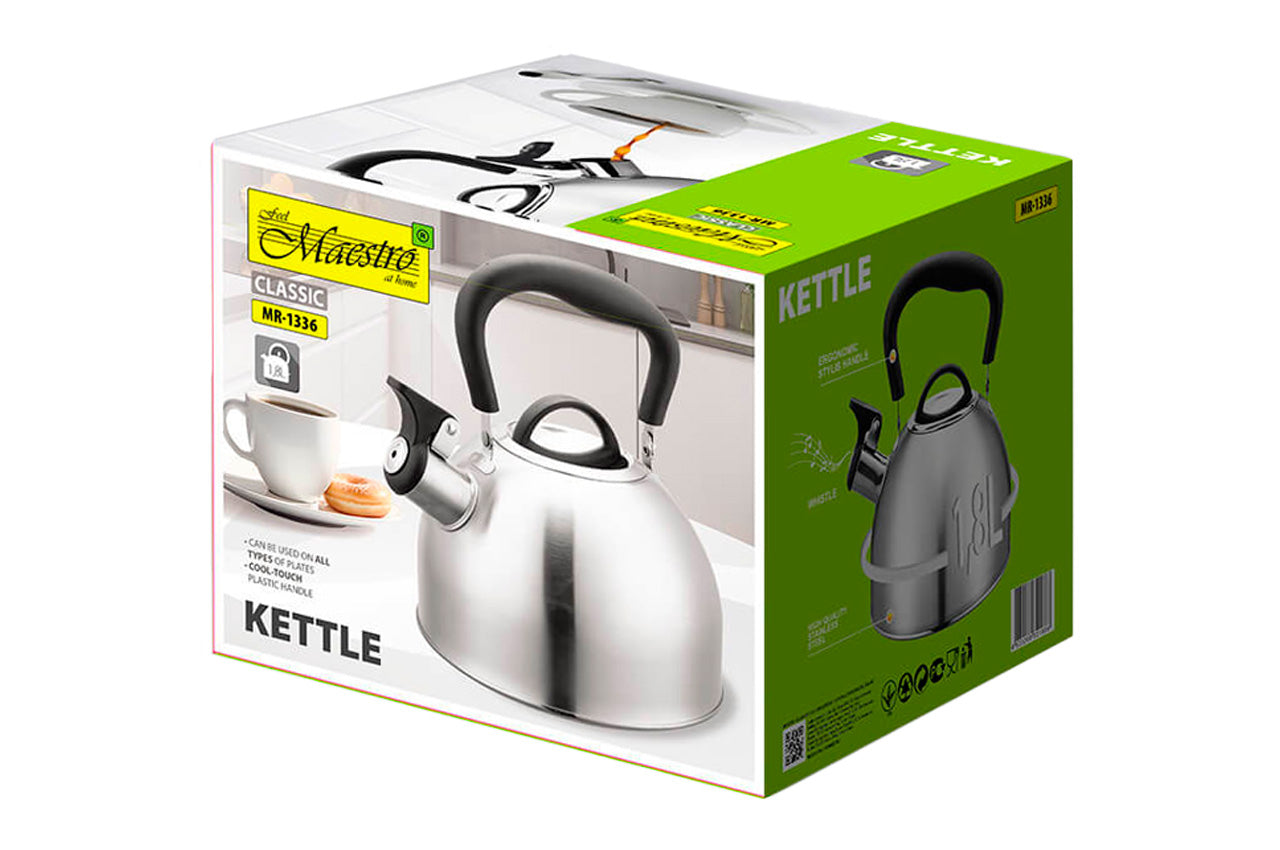 Чайник нержавеющий Maestro - 1,8л