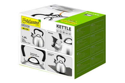 Чайник нержавеющий Maestro - 1,8л