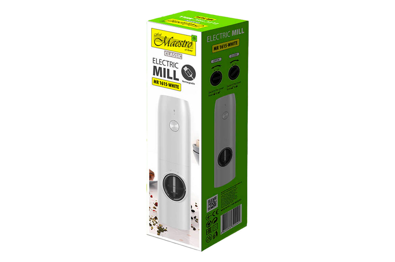 Измельчитель аккумуляторный Maestro - 25Вт белый