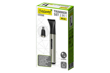 Триммер универсальный Maestro - 180мАч x 2 насадки