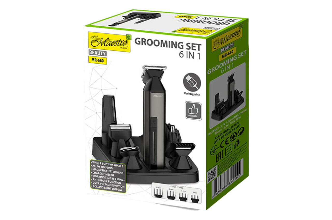 Триммер универсальный Maestro - 1200мАч x 6 насадок