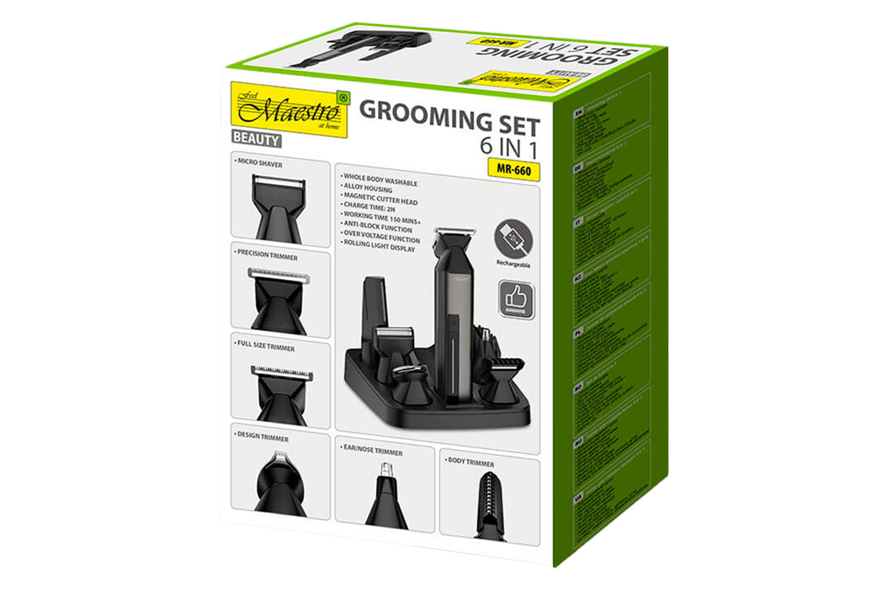 Триммер универсальный Maestro - 1200мАч x 6 насадок
