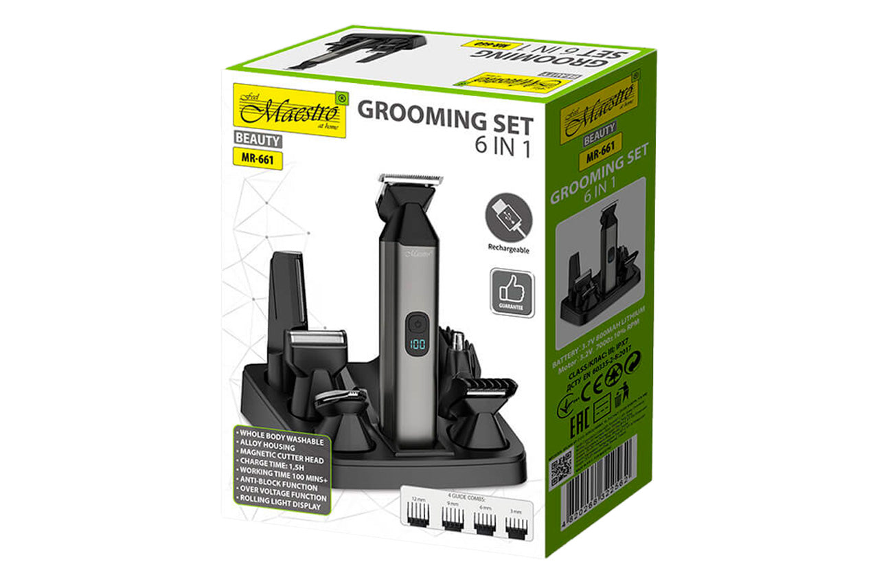 Триммер универсальный Maestro - 800мАч x 6 насадок