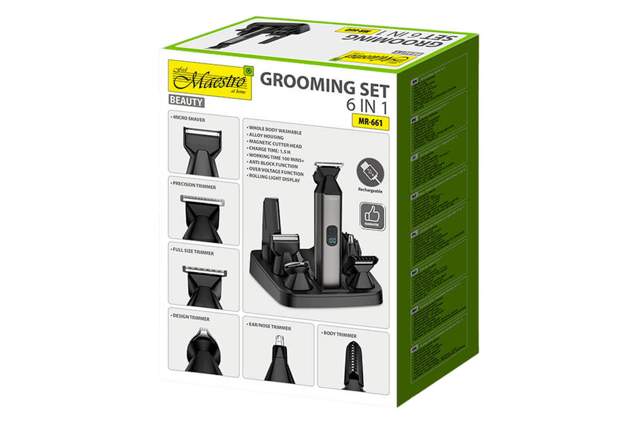 Триммер универсальный Maestro - 800мАч x 6 насадок