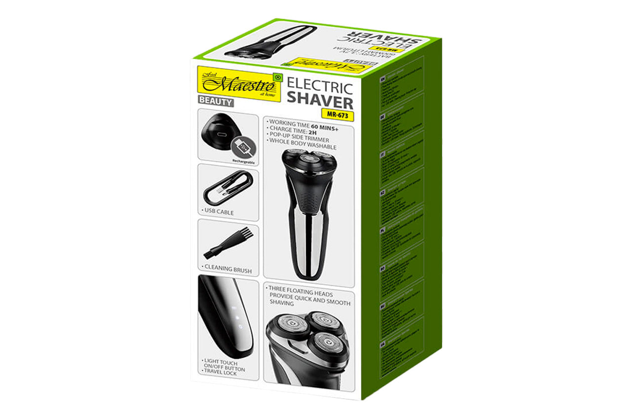 Роторна бритва Maestro - 600мАч x 3 головки