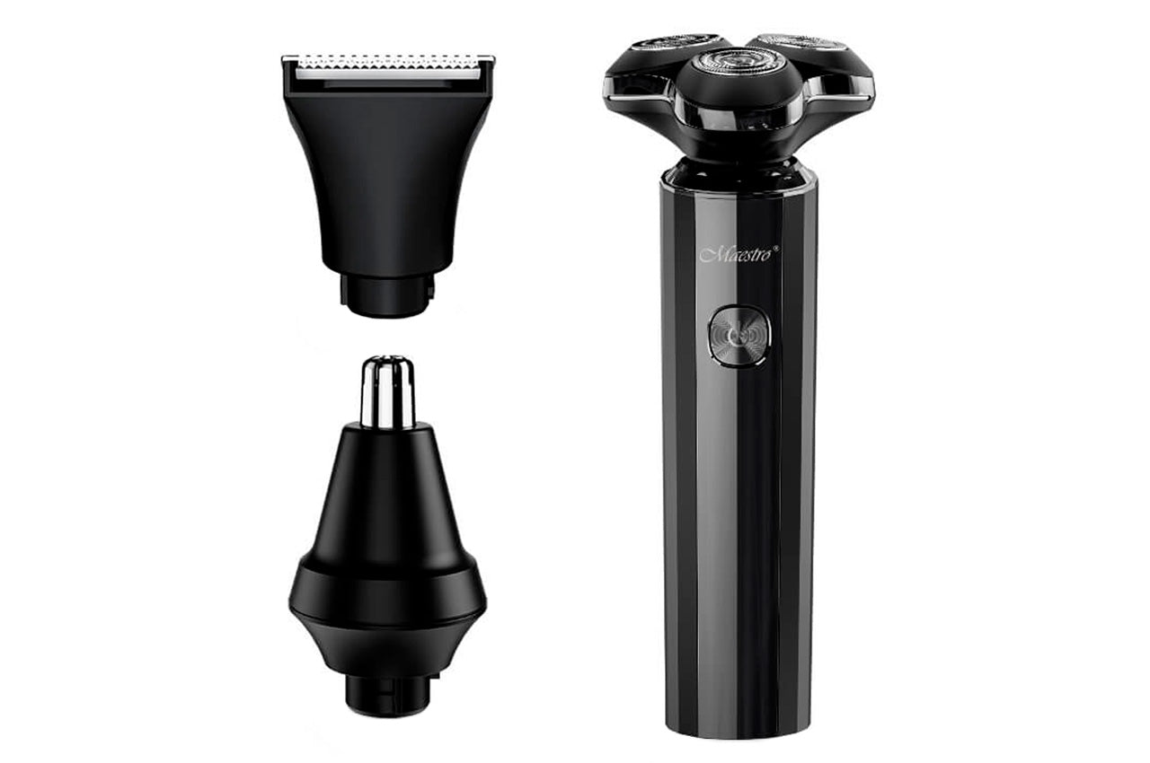 Бритва роторная Maestro - 800мАч x 3 головки x 3 насадки