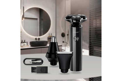 Бритва роторная Maestro - 800мАч x 3 головки x 3 насадки