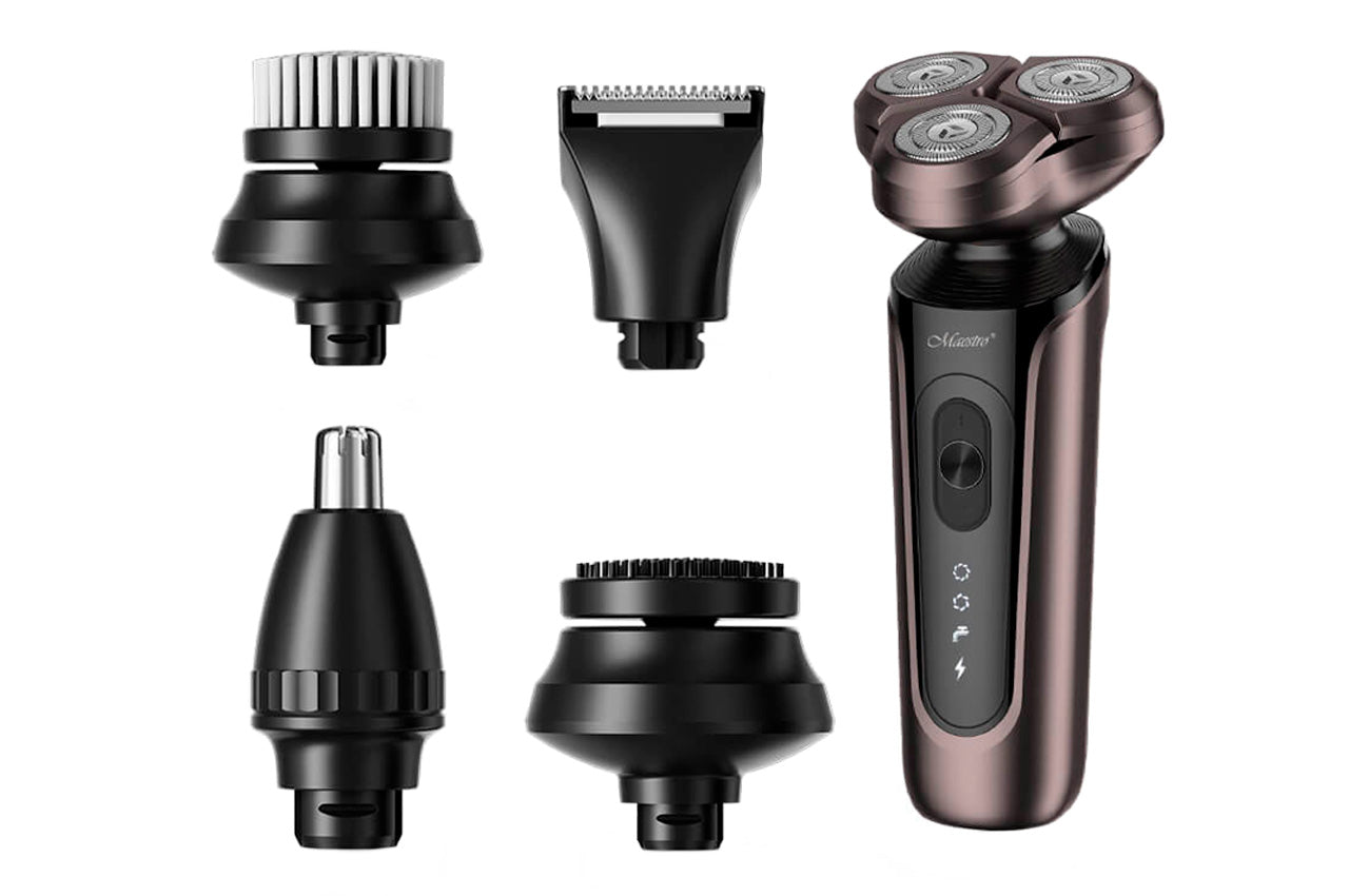 Роторна бритва Maestro - 600мАч x 3 головки x 5 насадок