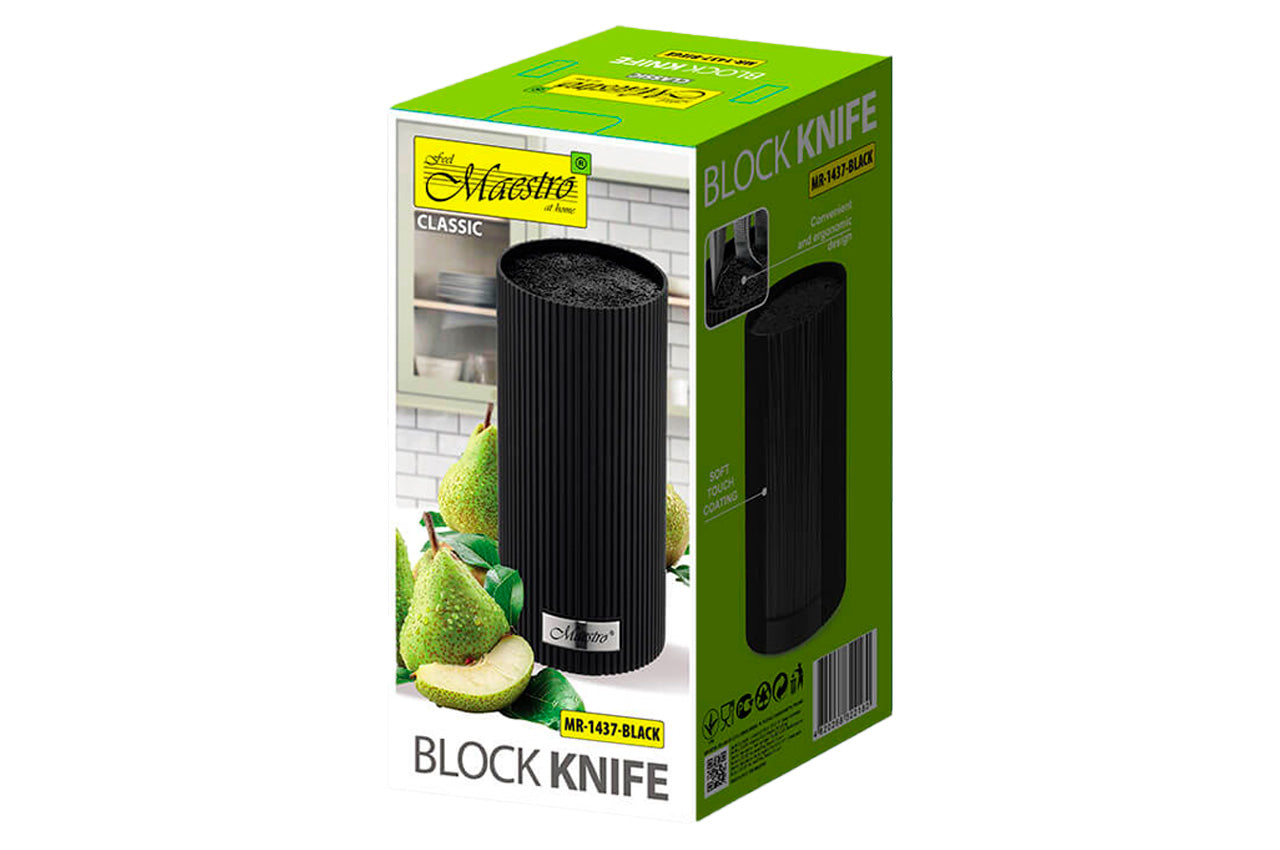 Колодка для ножей Maestro - 220 x 110мм черная
