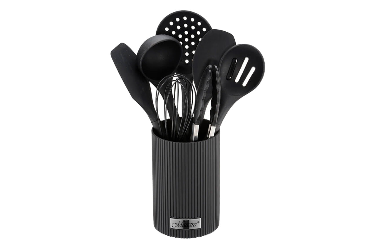 Набор кухонный Maestro - 8ед силикон-нейлон черный