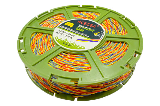 Леска для триммера Рамболд - 3,0мм x 64м квадрат крученый цветной