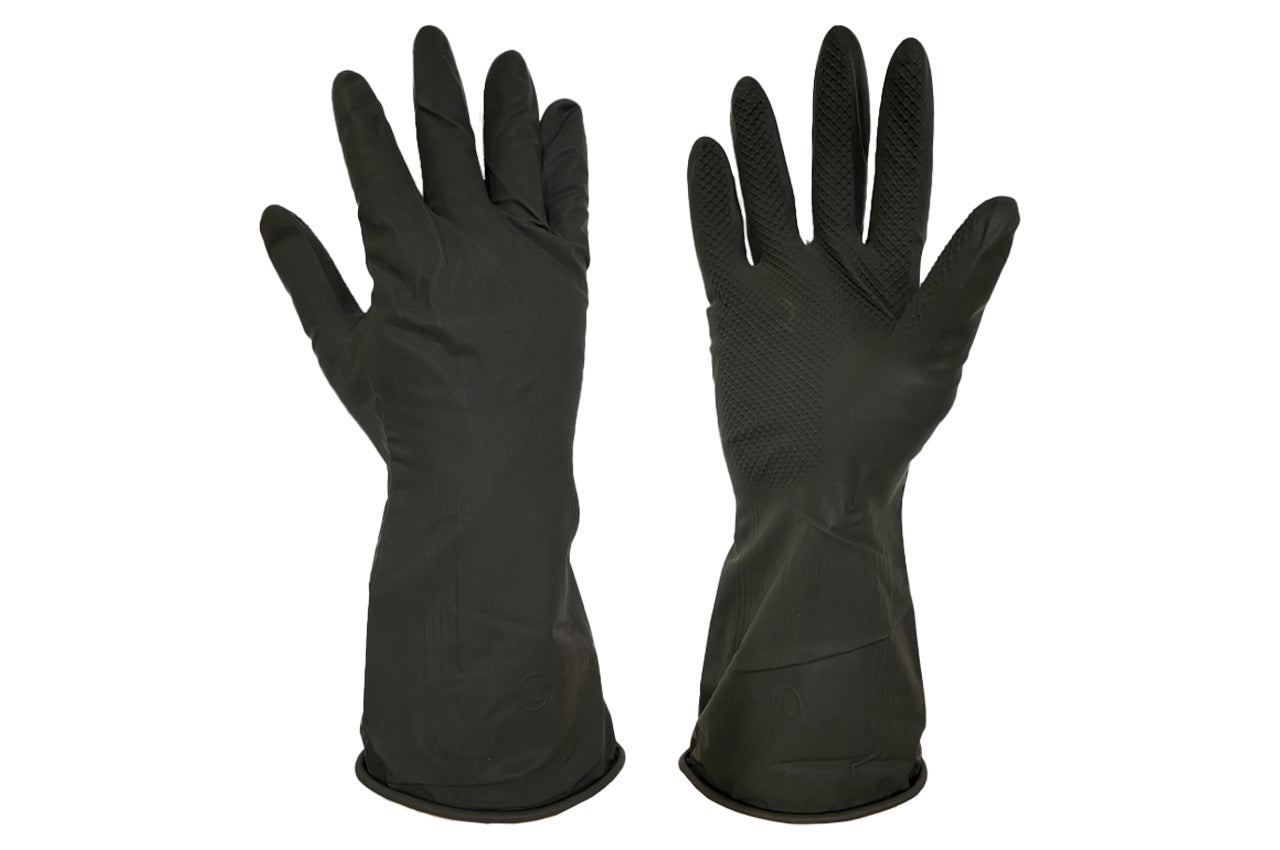 Перчатка кислотно-щелочная - L x 100г [черная]