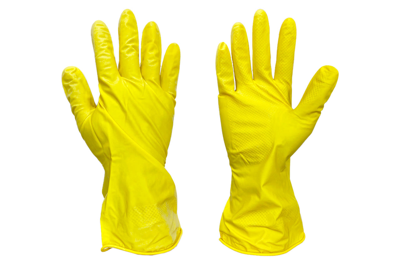 Перчатка латексная хозяйственная Китай - XL [желтая]