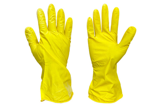 Перчатка латексная хозяйственная Китай - XL [желтая]