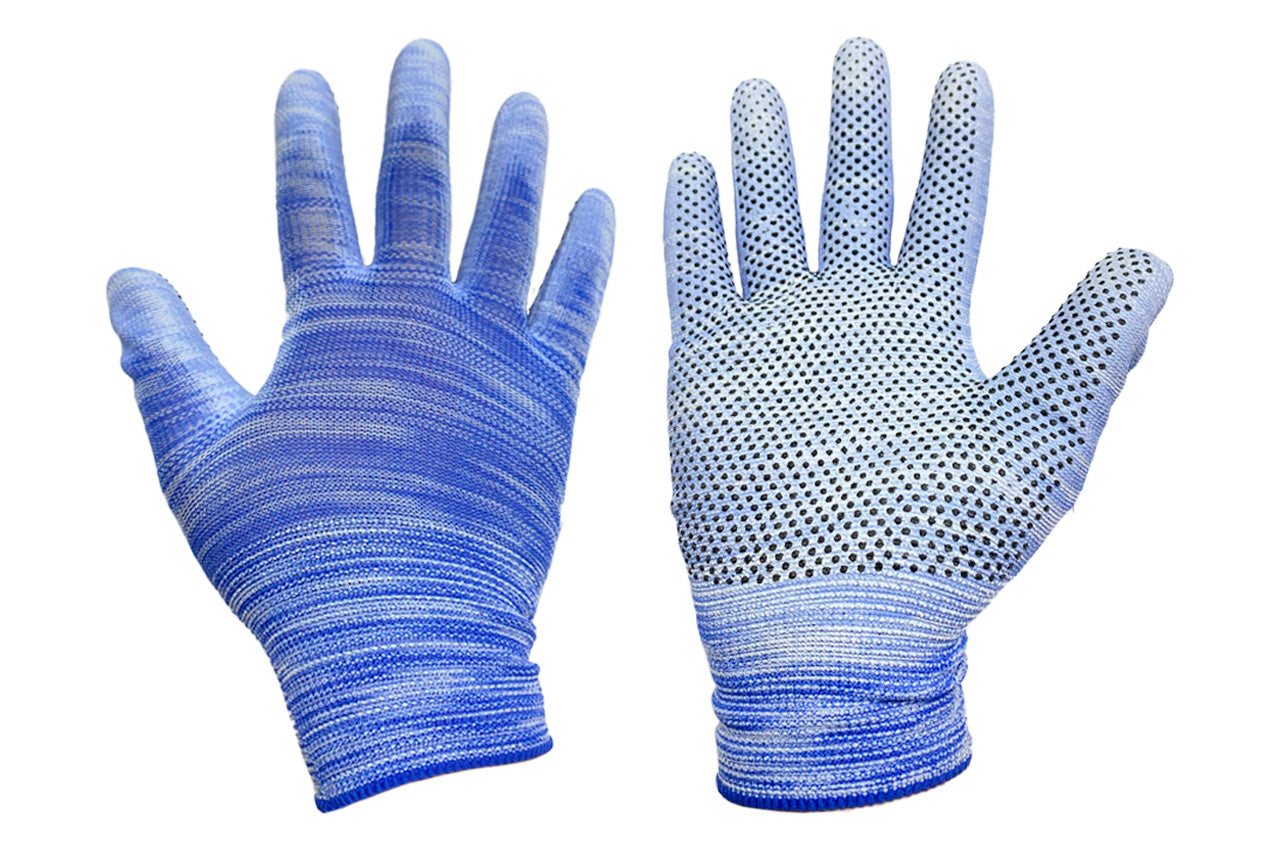 Перчатка полиуретановая Китай - с точкой 10" [ассорти]