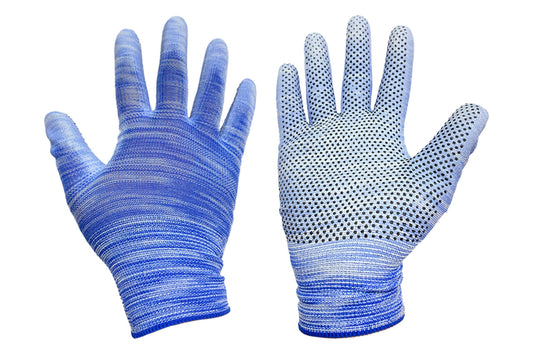 Перчатка полиуретановая Китай - с точкой 10" [ассорти]