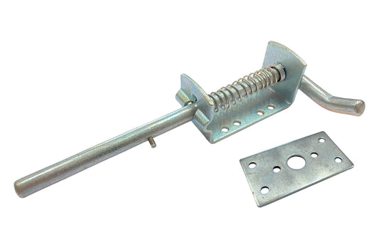Засув KS-UKR "Виток" з ручкой на пружине 10х190 (цинк)