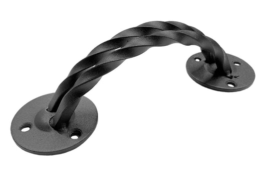 Ручка дверная KS-UKR дугообразная, двойной витой квадрат 60х230 (Бархат)