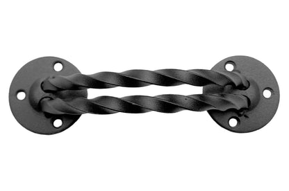 Ручка дверная KS-UKR дугообразная, двойной витой квадрат 60х230 (Бархат)