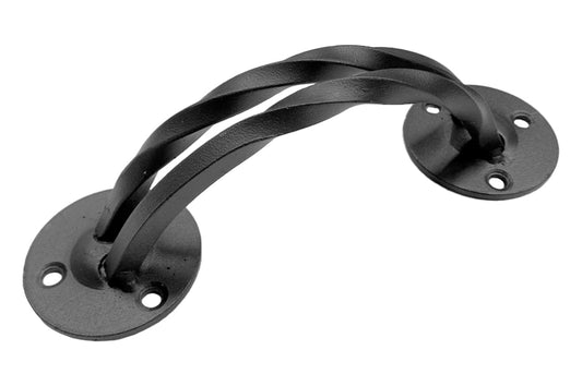 Ручка дверная KS-UKR дугообразная, двойной витой квадрат 60х230 (Бархат)