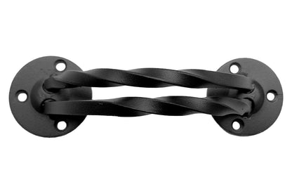 Ручка дверная KS-UKR дугообразная, двойной витой квадрат 60х230 (Бархат)