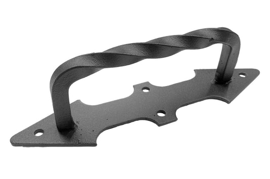 Ручка дверная KS-UKR "Фортеця", D-образная квадрат крученый 58х210 (Бархат)