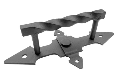 Ручка дверная KS-UKR "Фортеця" усиленная, D-образная квадрат крученый 69х240 (Бархат)