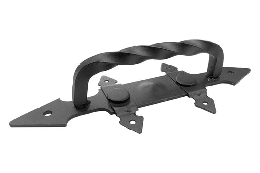 Ручка дверная KS-UKR "Фортеця" усиленная, D-образная квадрат крученый 64х312 (Бархат)